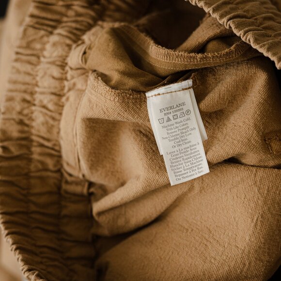 NEW WITH TAGS Everlane Canvas Organic Cotton Pull-On Pants with Pockets - Picture 8 of 12